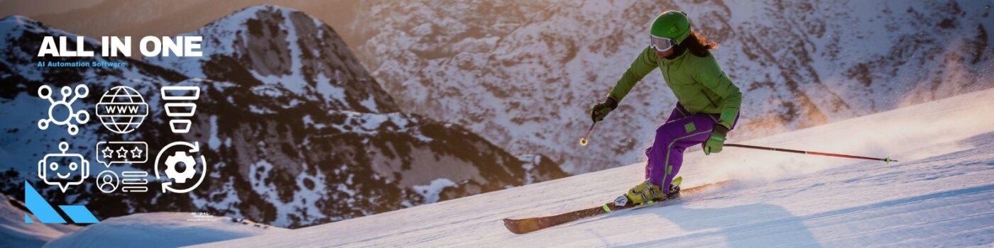 Banner for GlobalThinkingApp - AI Automation Software - Powered by GHL for Skiing Industry