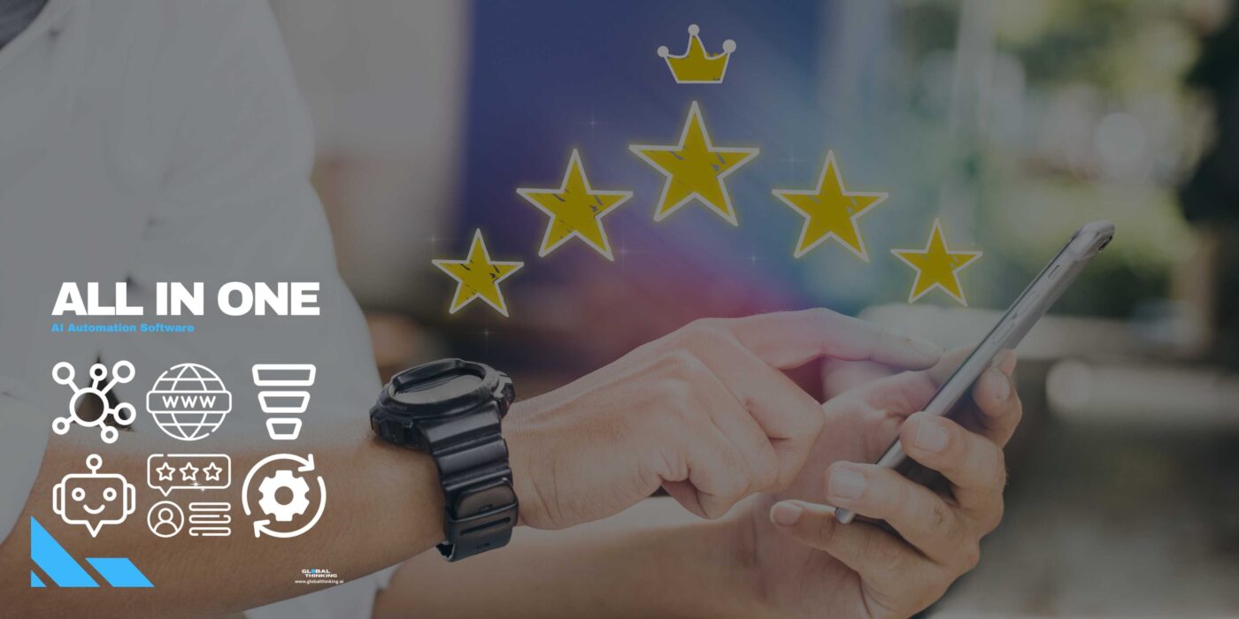 Image of a person leaving a Google Review depicting how important online reputation management is in Tourism.