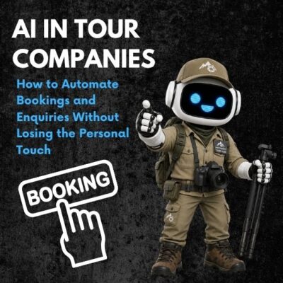 AI agent explaining automated bookings and enquiries for tour companies.