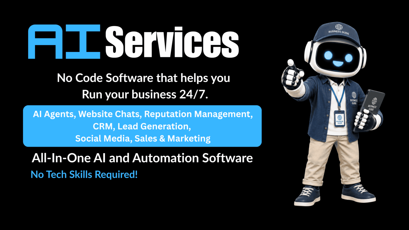 AI agent presenting AI automation services for SME businesses.