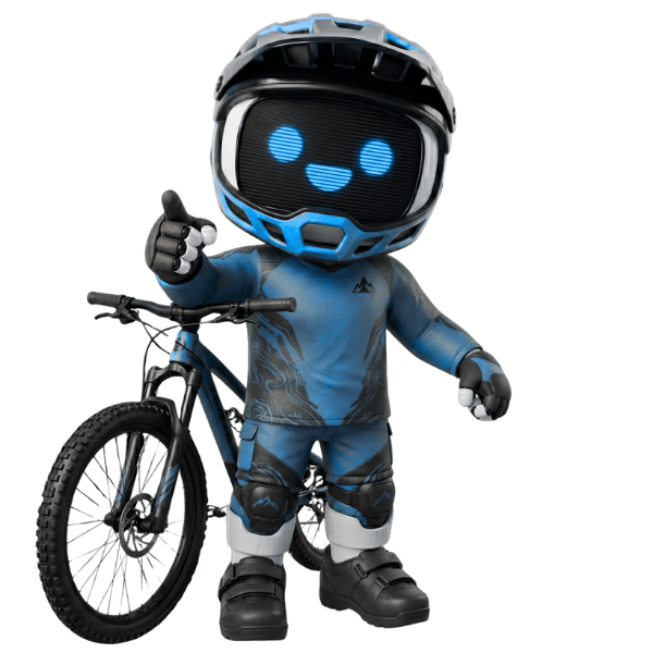 AI Agent dresses as a cyclist helping Cycling businesses with AI and Automation tasks